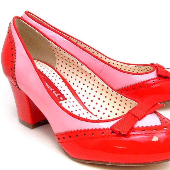 BAIT Riley PATENT SHoES OXFoRD PuMP BoW DRESS WORK - Picture 2 of 5